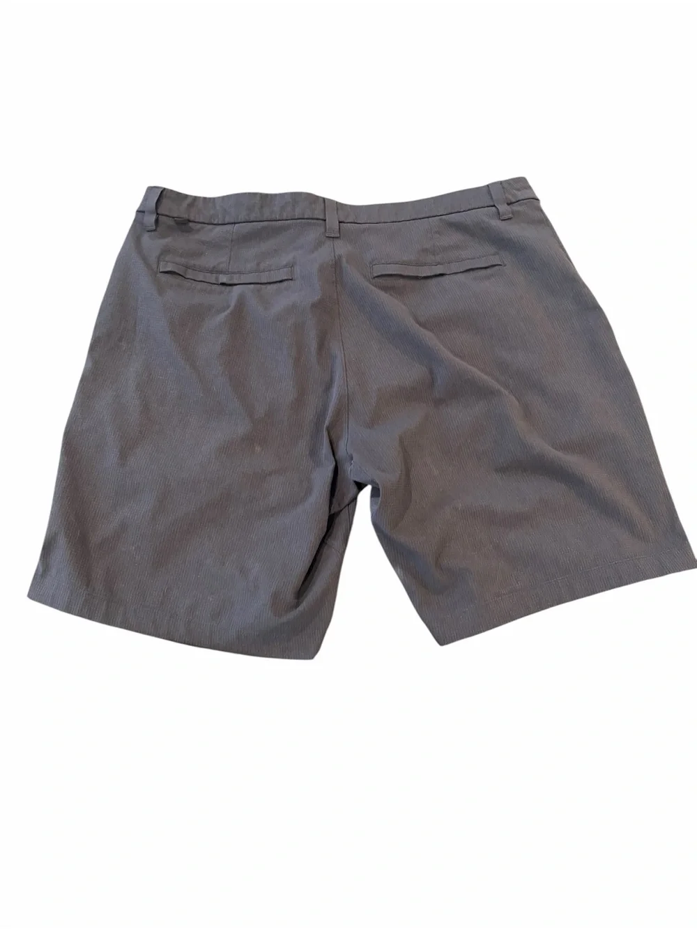 Lululemon Commission Chino Shorts Men’s 38 Charcoal Gray Textured 9” Inseam - Picture 2 of 6